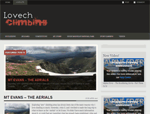 Tablet Screenshot of lovechclimbing.com